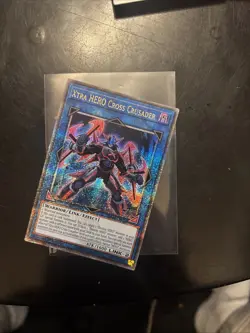 Yu-Gi-Oh! TCG Xtra Hero Cross Crusader Quarter Century Secret Rare RA04-EN076 - Image 1