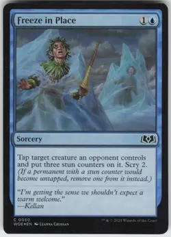 MTG Freeze in Place 50 Wilds of Eldraine C Foil NM - Image 1