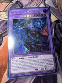 Yugioh! Dark Magician Of Destruction Secret Rare MZMU-EN011 1st Edition NM - Image 1