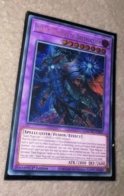 Yugioh! Dark Magician Of Destruction Secret Rare MZMU-EN011 1st Edition NM - Image 1