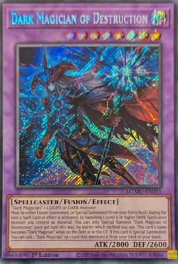 MZMU-EN011 Dark Magician of Destruction Secret Rare 1st Edition NM YuGiOh - Image 1