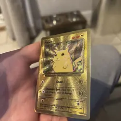 Pikachu 58/102 Gold Metal Promo Pokemon Card 2021 25th Celebrations UPC - LP/NM - Image 3