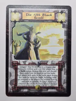 The 12th Black Scroll Time of Void Legend Five Rings L5R NM+ Near Mint ccg card - Image 1