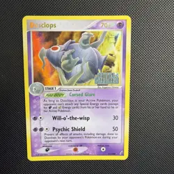 Pokemon Card - Dusclops EX Crystal Guardians 17/100 Reverse HOLO Rare Stamped LP - Image 1