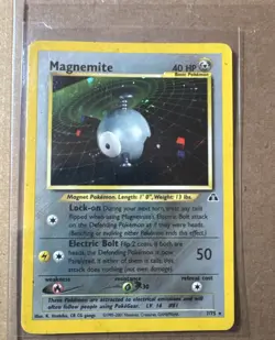 Magnemite 7/75 Neo Discovery 2001 Holo Rare WOTC Pokemon Card TCG LP-HP - Image 1