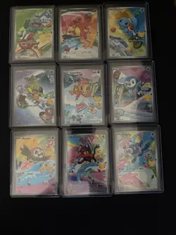 Pokemon First Partner Illustration Collection Series 1 Promo Set - 9 Cards - NM - Image 1
