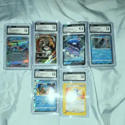 Pokemon CGC Graded Card Lot - Lapras, Charizard, Kyogre, Gyarados, Japanese - Image 2