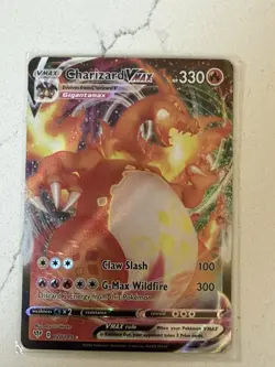 Pokemon TCG Charizard VMAX Darkness Ablaze Holo Ultra Rare Card 020/189 NM - Image 1