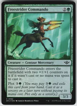 MTG Freestrider Commando 162 Outlaws of Thunder Junction C Foil NM - Image 1