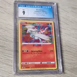 Pokemon Reshiram CGC 9 Shining Fates 017/072 Amazing Rare Holo Card 2021 - Image 1