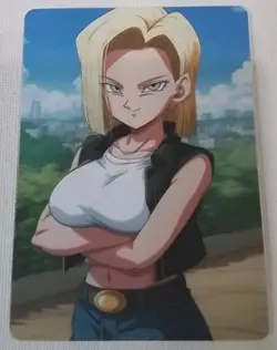 Dragon Ball Android 18 Lewd Anime Doujin Waifu Card AGC CCG - Image 1