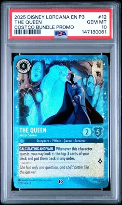 The Queen - Mirror Seeker P3 - 12 Disney Lorcana Promo Cards - PSA 10 - Image 1