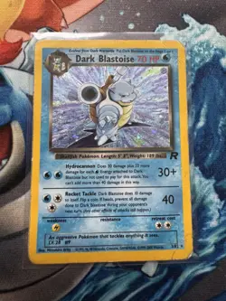 Pokemon TCG: Dark Blastoise 3/82 Holo Card (Team Rocket Unlimited) WOTC 1999 - Image 1
