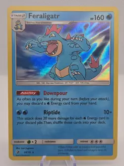 Feraligatr 24/70 Holo Rare Dragon Majesty Pokemon Card NM - Image 1