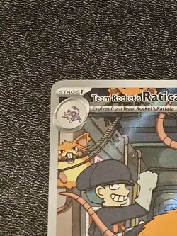 Pokemon TCG Team Rockets Raticate IR Card 202/182 Destined Rivals - Image 3
