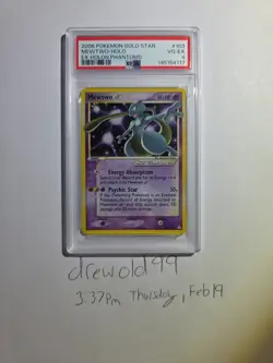 Pokemon Mewtwo Gold Star 2006 EX Holon Phantoms Holo Card 103/110 - Image 1
