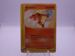 POKEMON CARD GROWLITHE UNCOMMON AQUAPOLIS 51/147 - Image 1