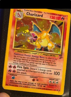 Pokemon Charizard Base Set 2 004/130 Holo Rare 120 HP English Card - Image 1