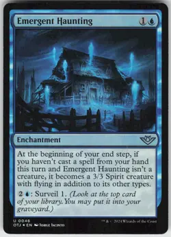 MTG Emergent Haunting 46 Outlaws of Thunder Junction U Foil NM - Image 1