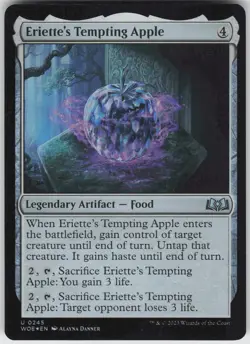 MTG Eriette's Tempting Apple 245 Wilds of Eldraine U Foil NM - Image 1