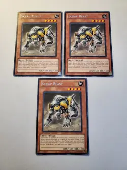 Yugioh - Scrap Beast DREV-EN021 LP Unlimited/1st ed Rare x3 - Image 1