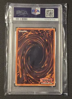 Konami Tri-Horned Dragon LOB-000 Reverse Foil Error Secret Rare PSA 9 2002 - Image 2