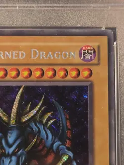 Konami Tri-Horned Dragon LOB-000 Reverse Foil Error Secret Rare PSA 9 2002 - Image 5