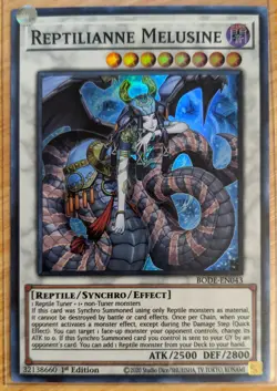 Reptilianne Melusine BODE-EN043 - Super Rare - 1st Edition - Yugioh NM - Image 1