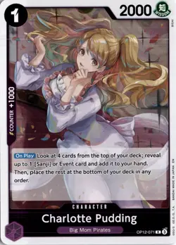 Charlotte Pudding R Legacy of the Master OP12-071 One Piece TCG - Image 1