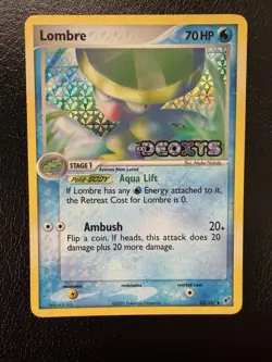 Lombre 33/107 EX Deoxys 2005 Reverse Holo Stamped Pokemon Card TCG LP - Image 1