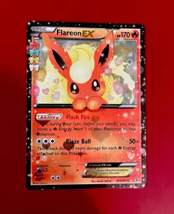 Pokemon Generations Flareon EX Card RC6-32 Lightly Played - Image 1