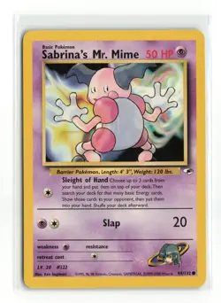 SABRINA'S MR. MIME 94/132 GYM HEROES POKEMON TCG HP - Image 1