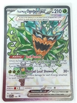 Teal Mask Ogerpon Ex 166 Black Star Promo Holo Pokemon Card 2024 - Image 1