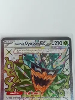 Teal Mask Ogerpon Ex 166 Black Star Promo Holo Pokemon Card 2024 - Image 2