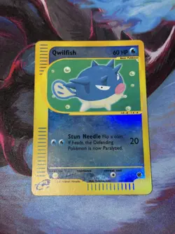 Qwilfish 127/165 Expedition Base Set Reverse Holo Pokemon Card LP - Image 1