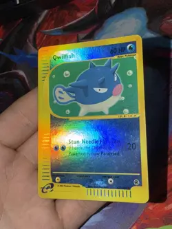 Qwilfish 127/165 Expedition Base Set Reverse Holo Pokemon Card LP - Image 3
