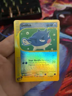 Qwilfish 127/165 Expedition Base Set Reverse Holo Pokemon Card LP - Image 4