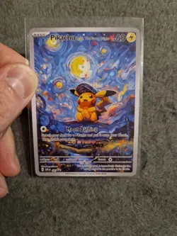 Van Gogh Pokemon Art Card Bundle Charizard & Pikachu Starry Night Set - Image 5