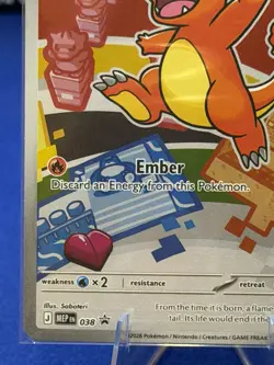 2026 Charmander MEP 038 First Partner Illustration Rare Promo Pokemon card - Image 4