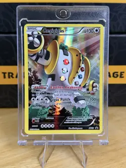 Pokemon Regigigas XY82 Holo Basic Card HP130 Gigas Punch Earthen Awakening - Image 1