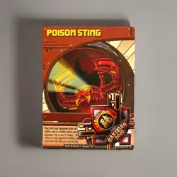 Bakugan Poison Sting 🔴 Red Ability Card 1/8f New Vestroia Scorpion - Image 4