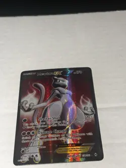 Pokemon Mewtwo EX Ultra Rare Full Art Holo Breakthrough 158/162 170 HP Card - Image 2