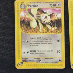 Pokemon Skyridge Card Lot - 5 Card Lot Persian Growlithe - HP DMG READ DESCRIP - Image 2