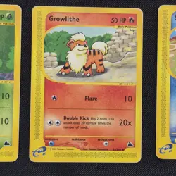 Pokemon Skyridge Card Lot - 5 Card Lot Persian Growlithe - HP DMG READ DESCRIP - Image 5