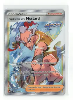 RAPID STRIKE STYLE MUSTARD 162/163 BATTLE STYLES FULL ART POKEMON TCG NM - Image 1