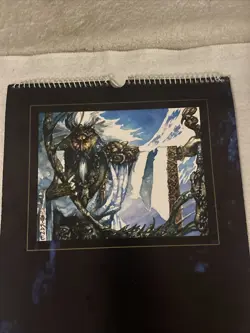Magic The Gathering 1996 Calendar Vintage VTG Wizards Of The Coast FREE SHIP - Image 2