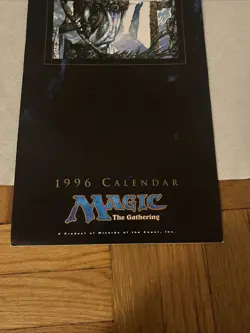Magic The Gathering 1996 Calendar Vintage VTG Wizards Of The Coast FREE SHIP - Image 3