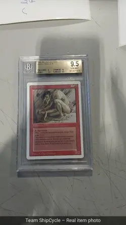 SEDGE TROLL Revised Edition BGS 95 GEM MINT RARE Reserve List 1994 MTG G2U - Image 3