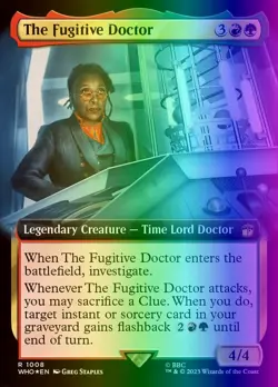 MTG The Fugitive Doctor (1008/1448) Doctor Who LP FOIL- Surge - Image 1