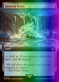 MTG Magic the Gathering River of Tears (1100/1448) Doctor Who LP FOIL- Surge - Image 1